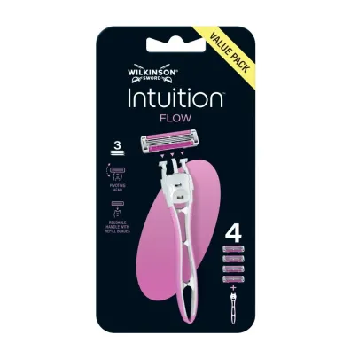 Intuition Flow maszynka do golenia dla kobiet + 4szt wk�ad�w