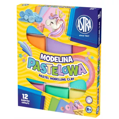 Astra Modelina pastelowa 12 szt.