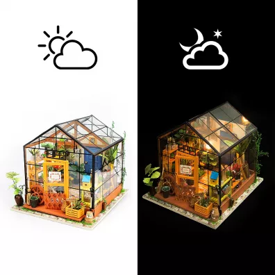Sk�adany Drewniany Model LED - Szklarnia Nice-idea.pl
