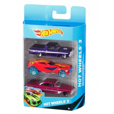 Hot Wheels. Samochodziki 3 sztuki Mattel