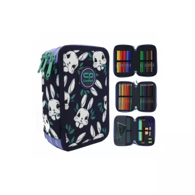 Pi�rnik 3-komorowy z wyposa�eniem Coolpack Jumper 3 game night bunny land