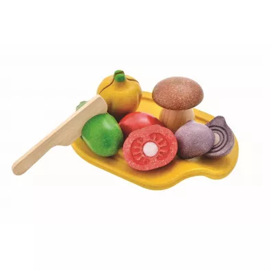 Warzywa z desk drewniane do krojenia Plan Toys