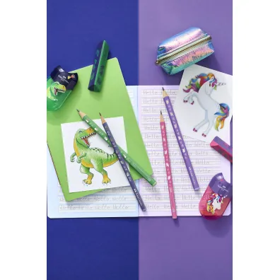 Faber-Castell Zestaw Dinozaur 2 o��wki Jumbo+temper�wka+gumka