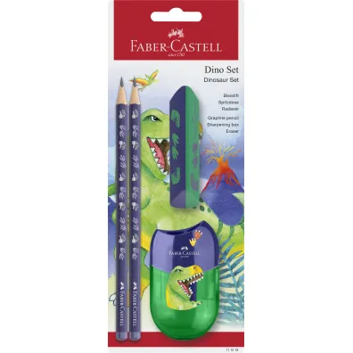 Faber-Castell Zestaw Dinozaur 2 o��wki Jumbo+temper�wka+gumka