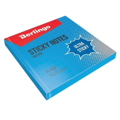 Berlingo Bloczek kartek samoprzylepnych niebieski 75x75 cm 80 kartek