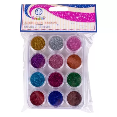 Astra Zestaw mini brokat�w - Mieni�cy blask 12x5ml