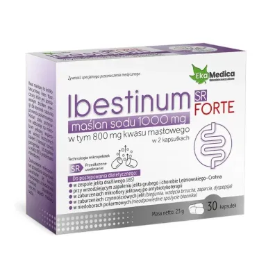 Ekamedica Ibestinum FORTE SR Ma�lan sodu 1000 mg Suplement diety 30 kaps.