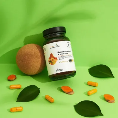 Aura Herbals Kurkuma BCM-95 + piperyna suplement diety 60 kaps.