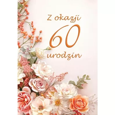 Trend Kartka okoliczno�ciowa Urodziny 60