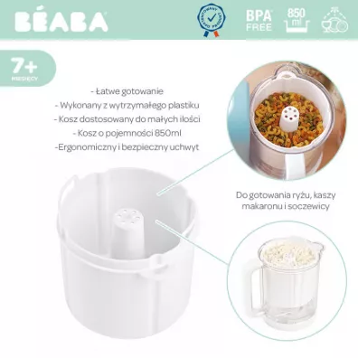 Beaba Koszyczek do gotowania ryu/makaronu Babycook Express white