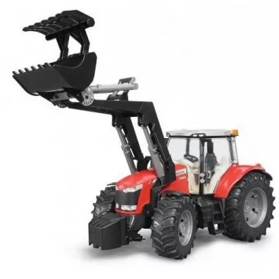 Traktor Massey Ferguson 7600 z �adowark� Bruder