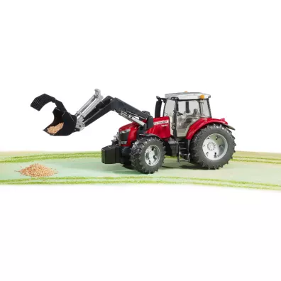 Traktor Massey Ferguson 7600 z �adowark� Bruder