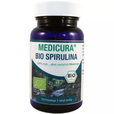 Medicura Spirulina (glony) w pastylkach - suplement diety 150 szt. Bio
