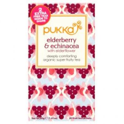 Pukka Herbata owocowa Elderberry & Echinacea 20 sasz. Bio