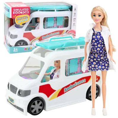 Mobilny Szpital karetka ambulans 2w1 LeanToys