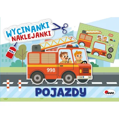 Pojazdy. Wycinanki naklejanki