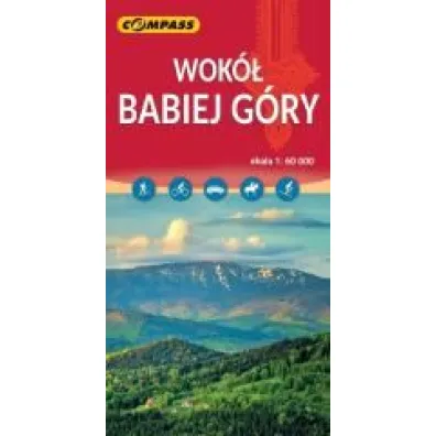 Wok� Babiej G�ry. Mapa turystyczna w skali 1:60 000