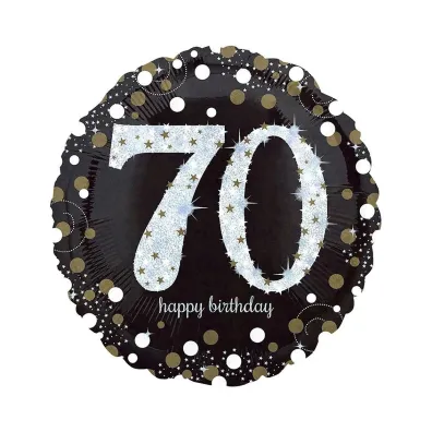 Amscan Balon foliowy Sparkling Birthday 70 43cm