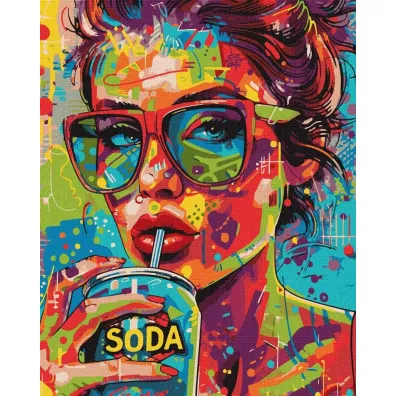 Ideyka Malowanie po numerach - Dziewczyna z lemoniad� 40x50cm