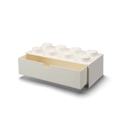 Szufladka na biurko klocek LEGO Brick 8 Bia�a