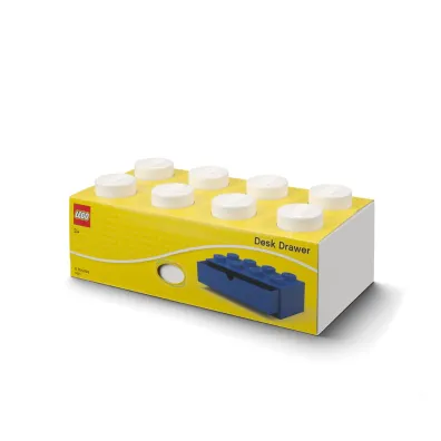 Szufladka na biurko klocek LEGO Brick 8 Bia�a