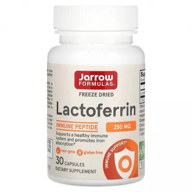 Jarrow Formulas Lactoferrin 250 mg - Laktoferyna Suplement diety 30 kaps.