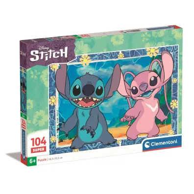Puzzle 104 el. SuperColor. Stitch Clementoni