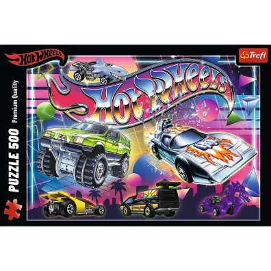 Puzzle 500 el. Hot Wheels: Lata 80-te Trefl