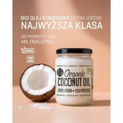 Diet-Food Olej kokosowy extra virgin t�oczony na zimno 500 ml Bio