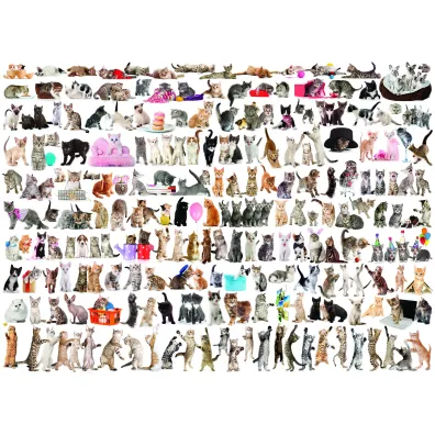 Puzzle 1000 el. �wiat kot�w Eurographics