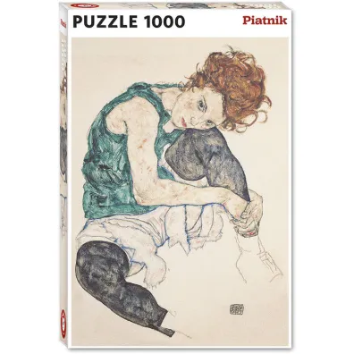 Puzzle 1000 el. Schiele, Siedz�ca Kobieta PIATNIK