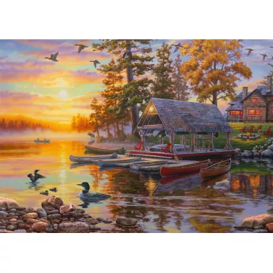 Puzzle 1000 el. PQ DARREL BUSH Przysta� kajakowa Schmidt