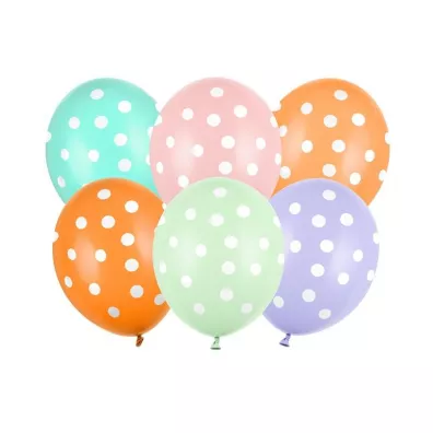 PartyDeco Balony kropki 30cm