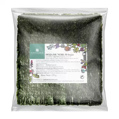 Porto Muinos Algi morskie nori pra�one do sushi 15 g Bio