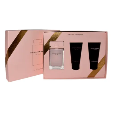Narciso Rodriguez Zestaw For Her Woda perfumowana + Balsam do cia�a + �el Pod Prysznic 3 x 50 ml