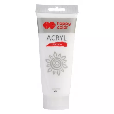 Happy Color Farba akrylowa Studio biel cynkowa 200ml