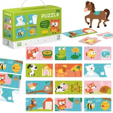Puzzle Duo Gdzie yj zwierzta Dodo