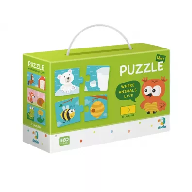 Puzzle Duo Gdzie yj zwierzta Dodo