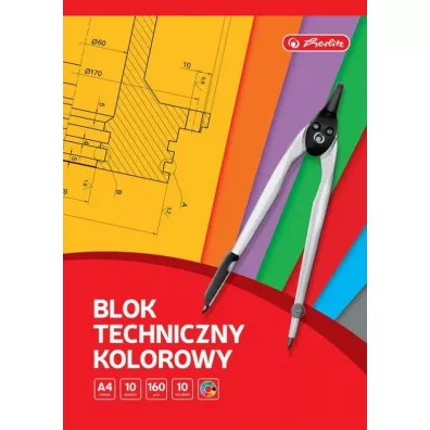 Herlitz Blok techniczny A4 kolorowy