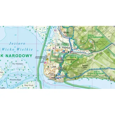 Wyspa Wolin 1:50 000 Woli�ski Park Narodowy mapa turystyczna laminat 2024