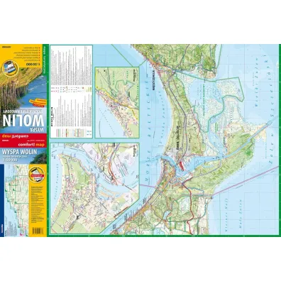 Wyspa Wolin 1:50 000 Woli�ski Park Narodowy mapa turystyczna laminat 2024