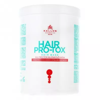 Kallos Hair Pro-Tox Maska do wosw z keratyn kolagenem i kwasem hialuronowym 500 ml