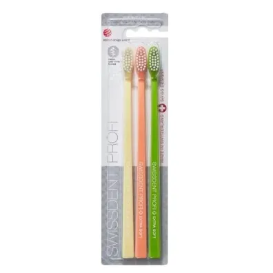 Swissdent Profi Gentle Extra Soft szczoteczka do z�b�w 2szt+1szt 3 szt.