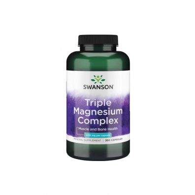 Swanson Triple Magnesium complex Suplement diety 300 kaps.