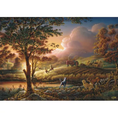 Puzzle 1000 el. PQ Terry Redlin �niwa w blasku s�o�ca Schmidt