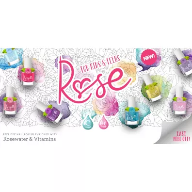 Snails Lakier do paznokci dla dzieci rose peel-off - i'm basic