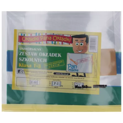 Ok�adka szkolna klasa 1-3 kpl8szt  2gratis IKS IKS KL 1-3