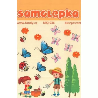 Fandy Naklejki papierowe Natura 4 arkusze
