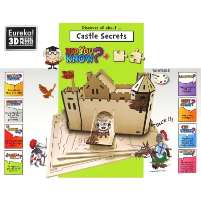 Puzzle �amig��wka drewniana Gepetto Did You Know? Tajemnice zamku Eureka 3D