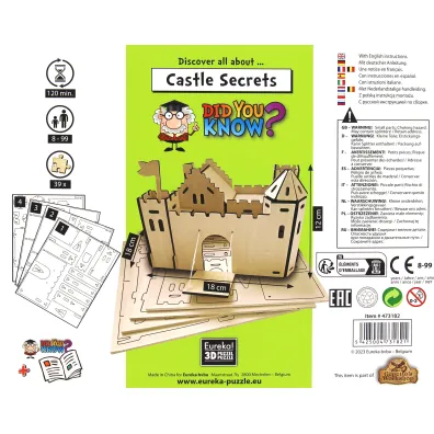 Puzzle �amig��wka drewniana Gepetto Did You Know? Tajemnice zamku Eureka 3D